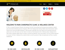 Tablet Screenshot of parkchiropracticclinic.com